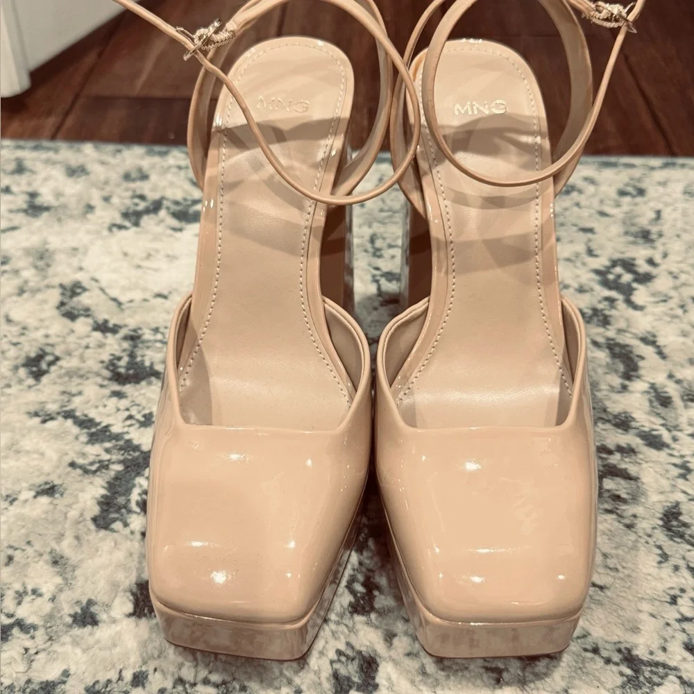 MANGO MNG BLOCK HEEL SHOE